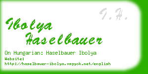 ibolya haselbauer business card